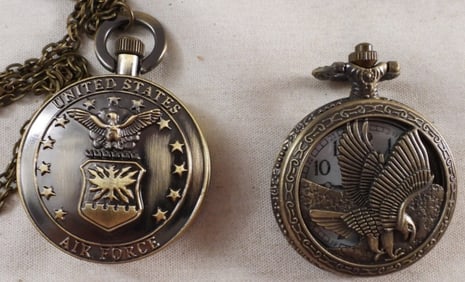 U.S.A.F. & Eagle Pocket Watches