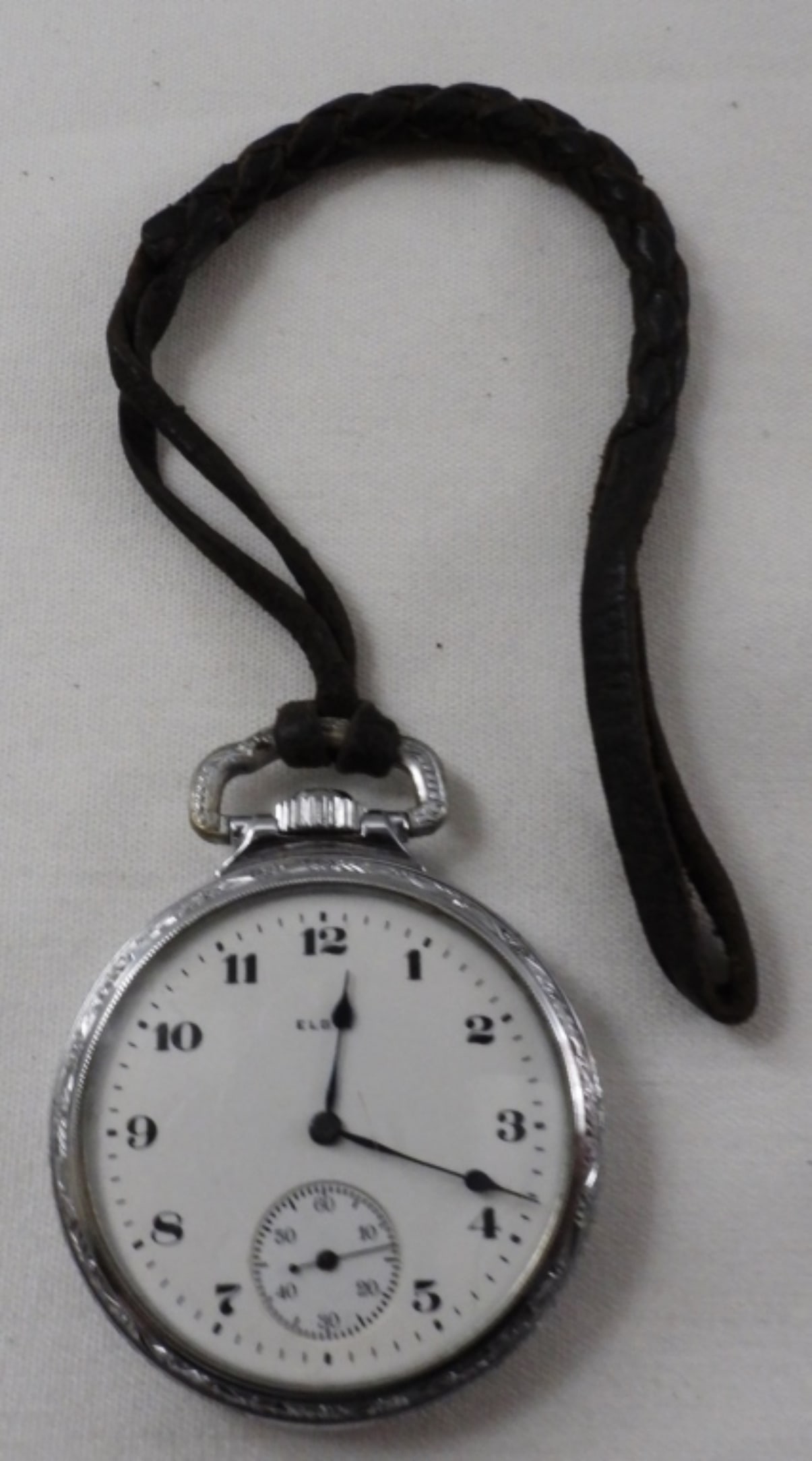 1920s Men's Silver-Tone Pocket Watch (1 of 1)