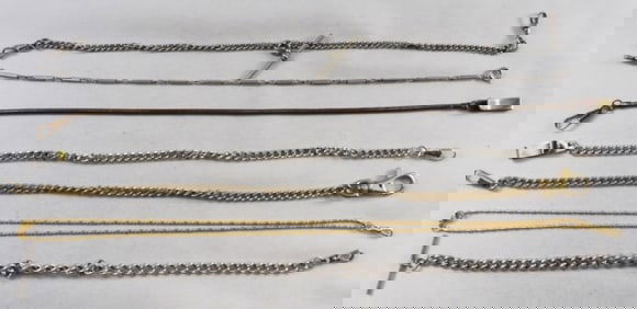 (7) Mixed-Tone Pocket Watch Chains