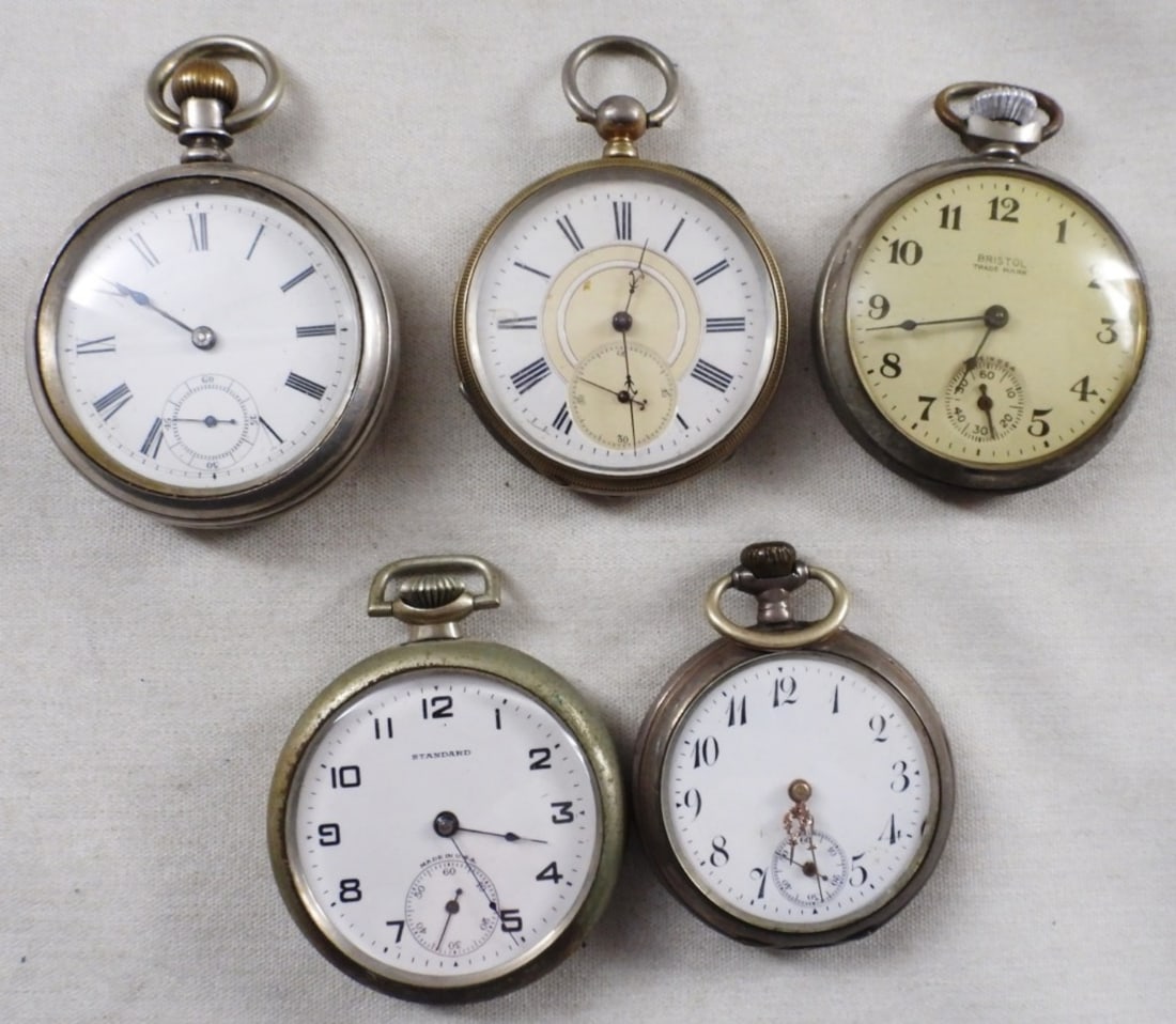 (5) Vintage Pocket Watches (1 of 2)