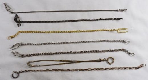 (7) Mixed-Tone Pocket Watch Chains