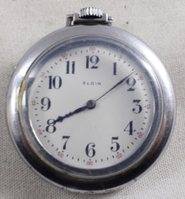 Circa 1918 Silver-Tone Pocket Watch