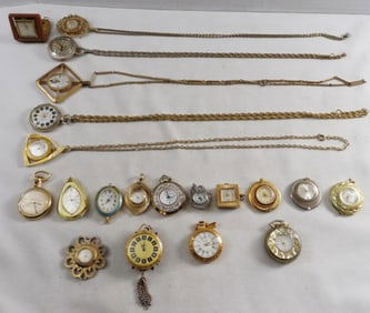 (20) Ladies Pocket Watches