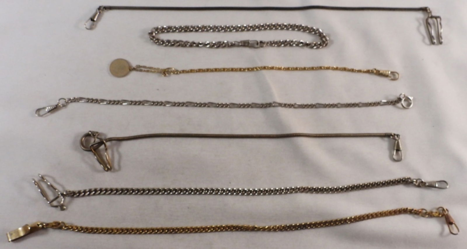 (7) Pocket Watch Chains Mixed-Tones (1 of 1)