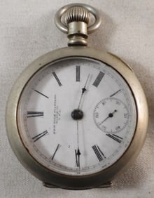 Large Open Face Pocket Watch