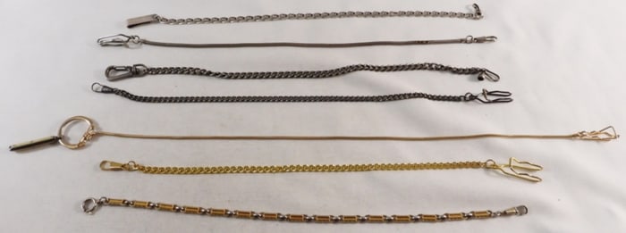 (7) Mixed-Tone Pocket Watch Chains