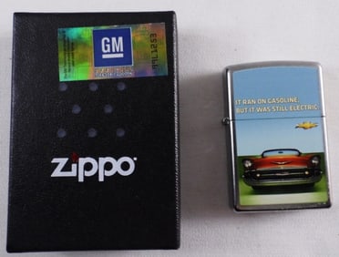 Chevy "It Ran On Gasoline" Zippo 2013 Sealed