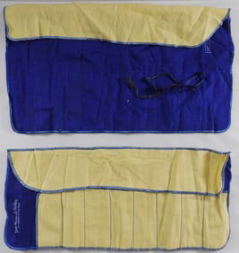 (2) Silver Tea Spoon Cloth Warp Covers