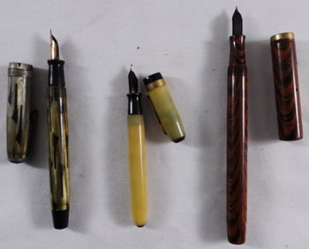 (3) Watermen's Fountain Pens