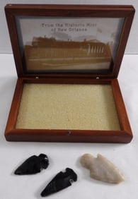 (3) Arrowheads & A Box