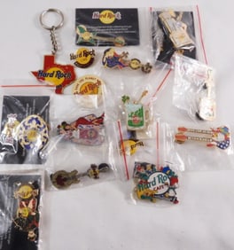 (14) Hard Rock Cafe© Pins & Keychain