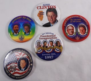 (5) Bill Clinton Pins