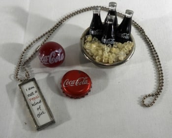 Mixed Lot of (4) Miscellaneous Coke Toys
