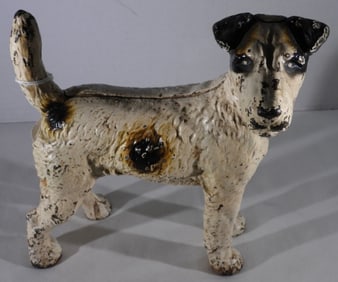 Hubley Cast Iron Fox Terrier Doorstop