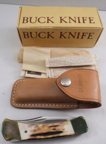 Buck 110 Lockback With Sheath & Box