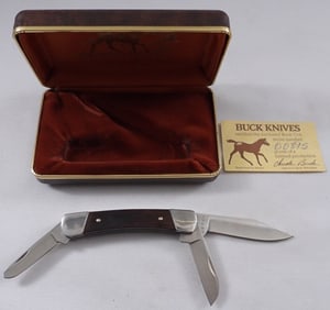 Buck 703 Three-Blade With A Hard Case