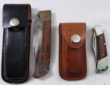 (2) Lockback Pocket Knives