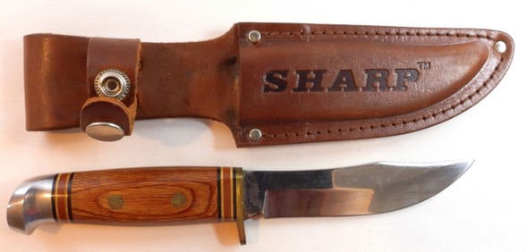 Vintage Western Fixed Blade With Sheath