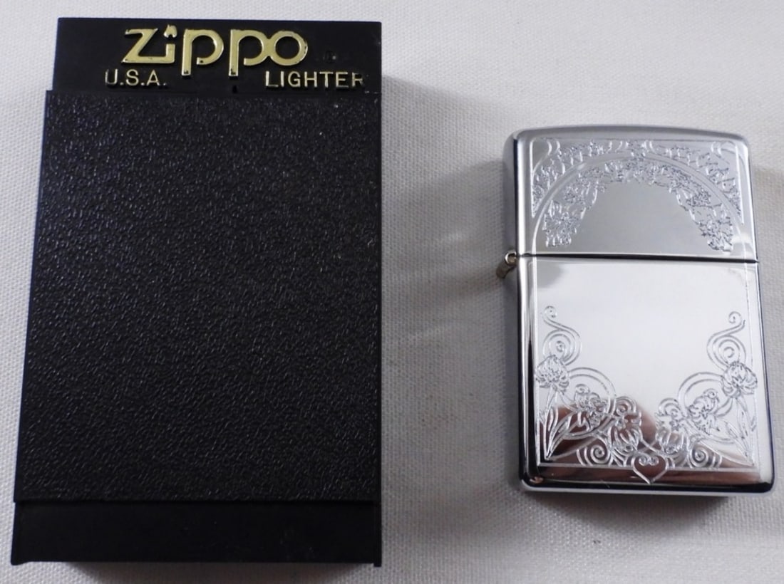 Garden Window Etched Zippo 2003 Sealed (1 of 4)