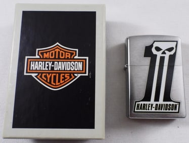 Harley-Davidson #1 Skull Zippo 2012 Sealed