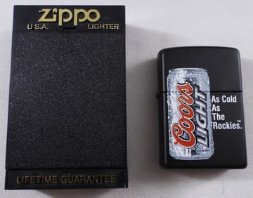 Coors Light Logo Zippo Lighter 2007 Sealed