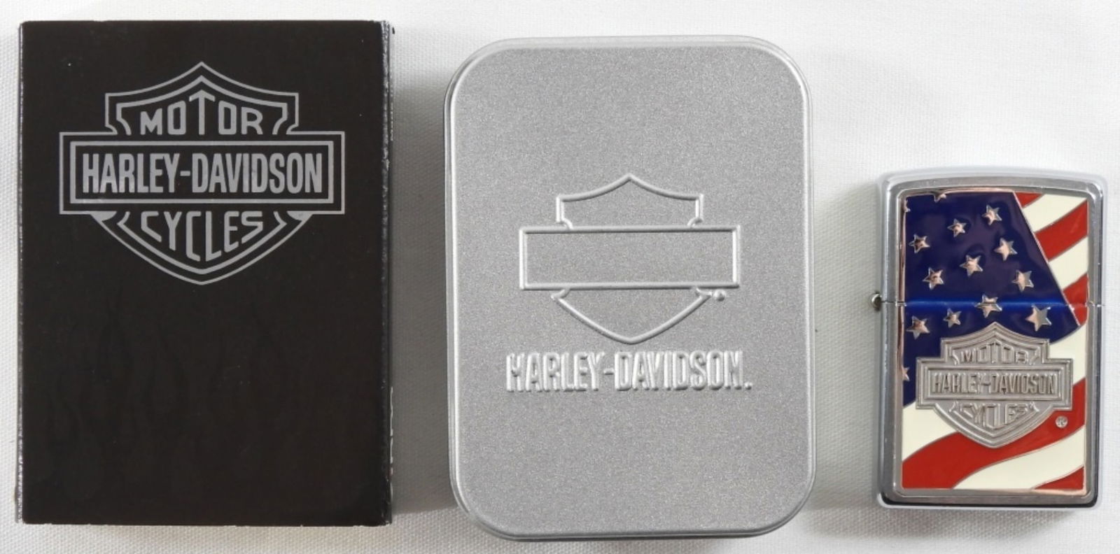 Fired- 2004 Harley Davidson Zippo: Fired- 2004 Harley Davidson Zippo in original box.