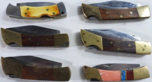 (6) Lock-Back Knives
