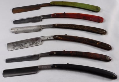 (6) Assorted Straight Razors