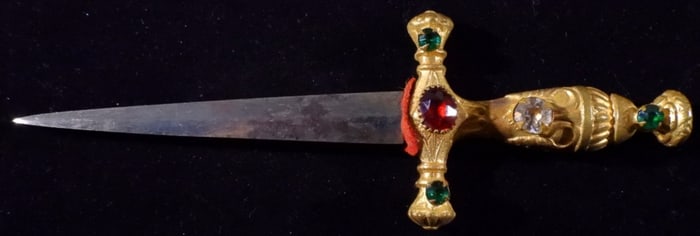 Jeweled Dagger Letter Opener