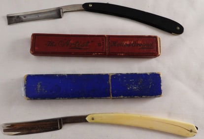 (2) Straight Razors In Boxes