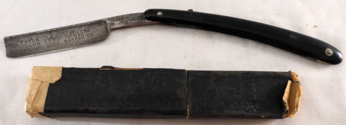 Vintage Crown Razor Co. Straight Razor In Box