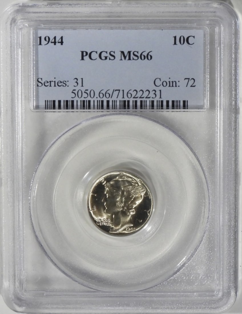 1944 Mercury Dime, PCGS MS-66 (1 of 2)
