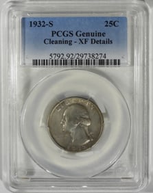 1932-S Washington Quarter, PCGS XF Details