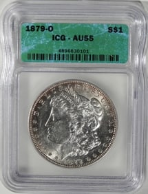 1879-O Morgan Dollar, ICG AU-55