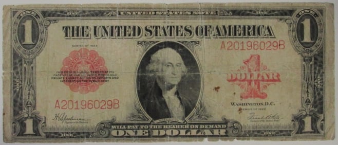 1923 $1 Red Seal Note