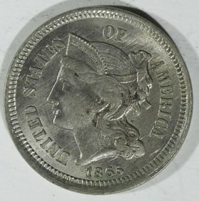 1865 3 Cent Nickel