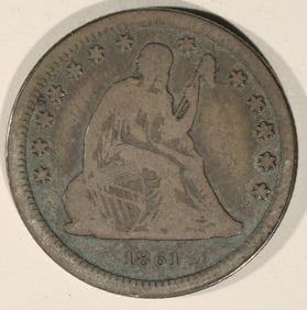 1861 Seated Quarter