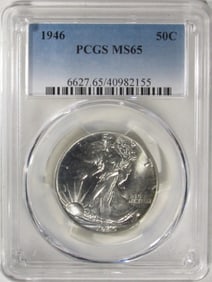 1946 Walking Liberty Half, PCGS MS-65