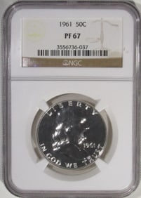 1961 Franklin Half, NGC PF-67