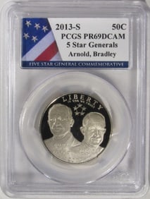 2013-S 5 Star General Commem, PCGS PR-69
