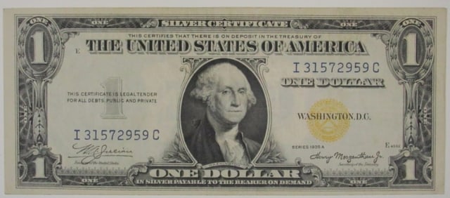 1935A $1 North Africa Silver Cert