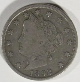 1892 "V" Nickel