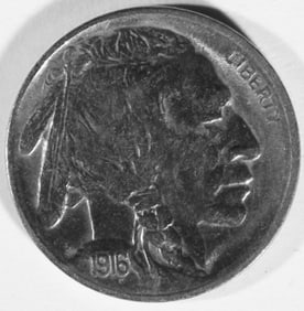 1916-S Buffalo Nickel, Polished