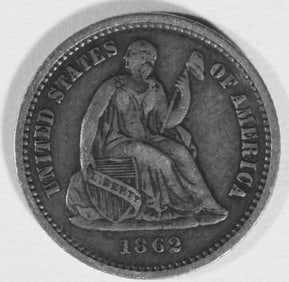 1862 Seated Half Dime