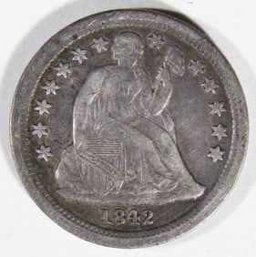 1842 Seated Dime