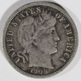1909-O Barber Dime