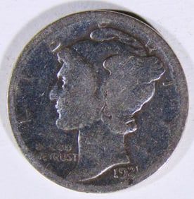 1921 Mercury Dime