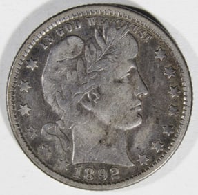 1892-O Barber Quarter
