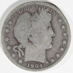 1904-S Barber Half Dollar