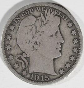 1915-D Barber Half Dollar